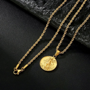 How to Style a St. Michael Necklace With Everyday Outfits